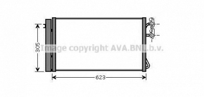 AVA QUALITY COOLING bwa5296d -  Конденсатор, кондиционер